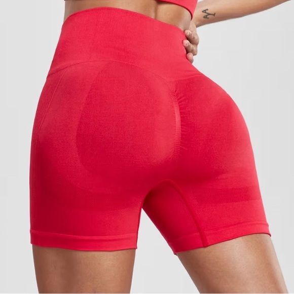 Butt Lifting Yoga Bundle of 2 Workout Shorts in red & mint Sz- S. BB1 - Picture 9 of 9